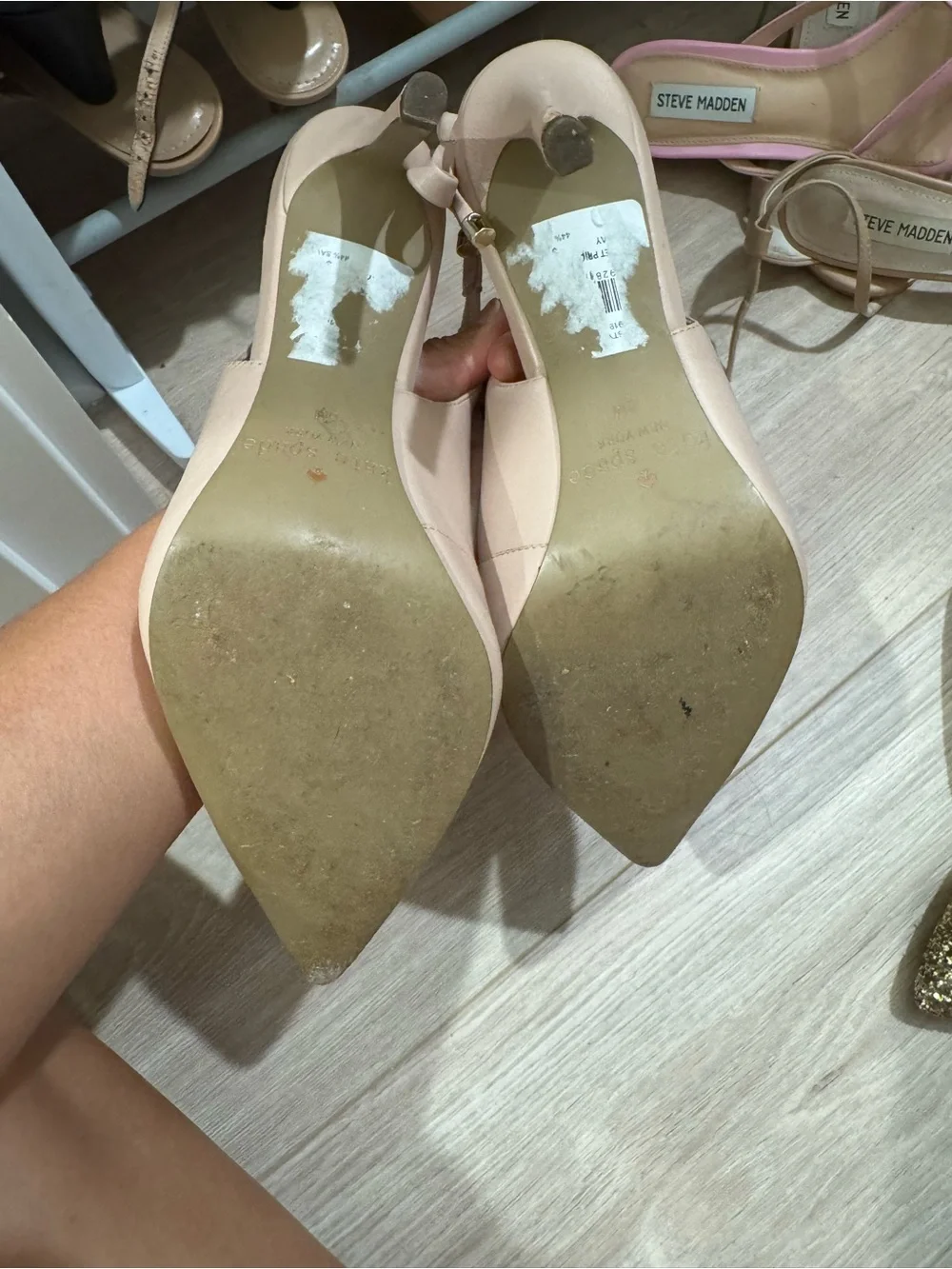 kate spade Blush Nude Pointed-Toe Slingback Heels